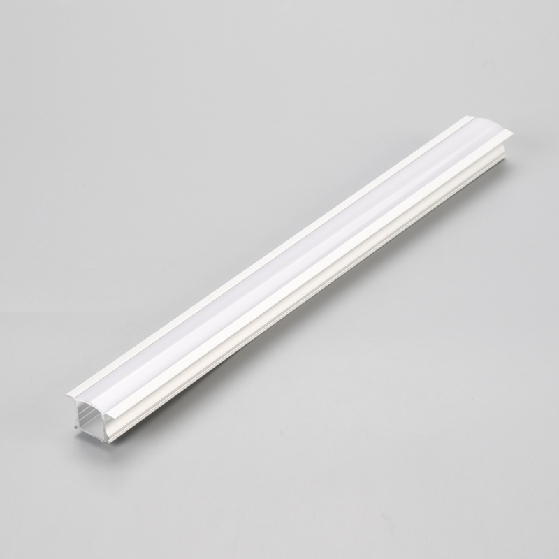 Verzonken LED-lineaire lichtbehuizing met geanodiseerd aluminium profiel en melkachtige pc-afdekking
