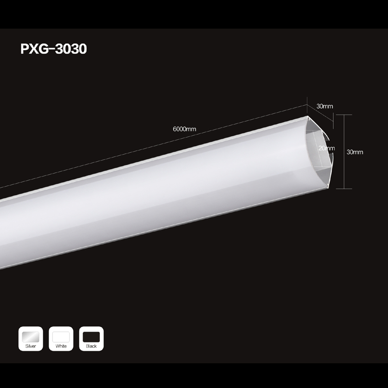 Hete verkopende driehoek LED aluminium profielspotvenster aluminium profiellicht