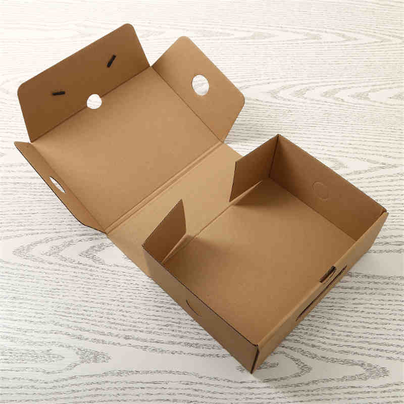 Voedsel verpakking papieren dozen met handvat