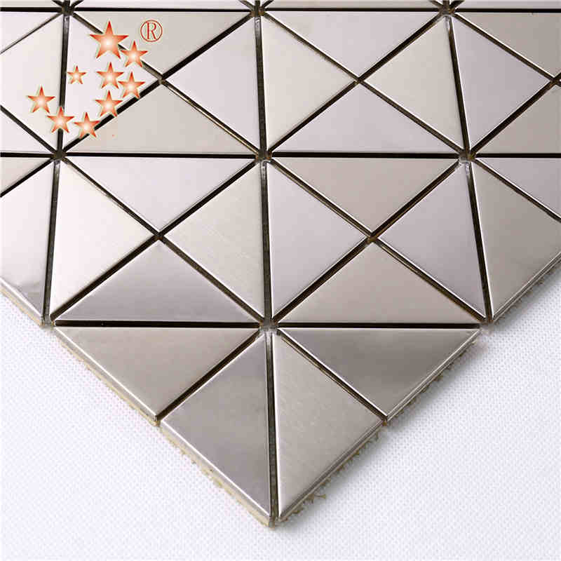 Bestseller Nieuwe zilveren roestvrij staal mozaïek patroon tegel keuken muren pauw mozaïek tegel patroon metalen backsplash tegel