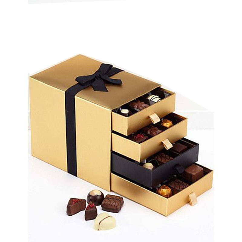 China Wholesale mooi design aantrekkelijke chocolade verpakking papier geschenkdoos