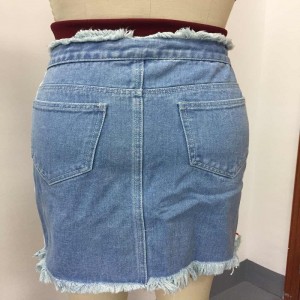 streepzij dames spijkerrok WS322