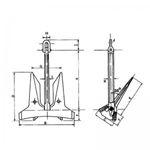 AC-14 Type High Holding Power HHP voorraadloos anker