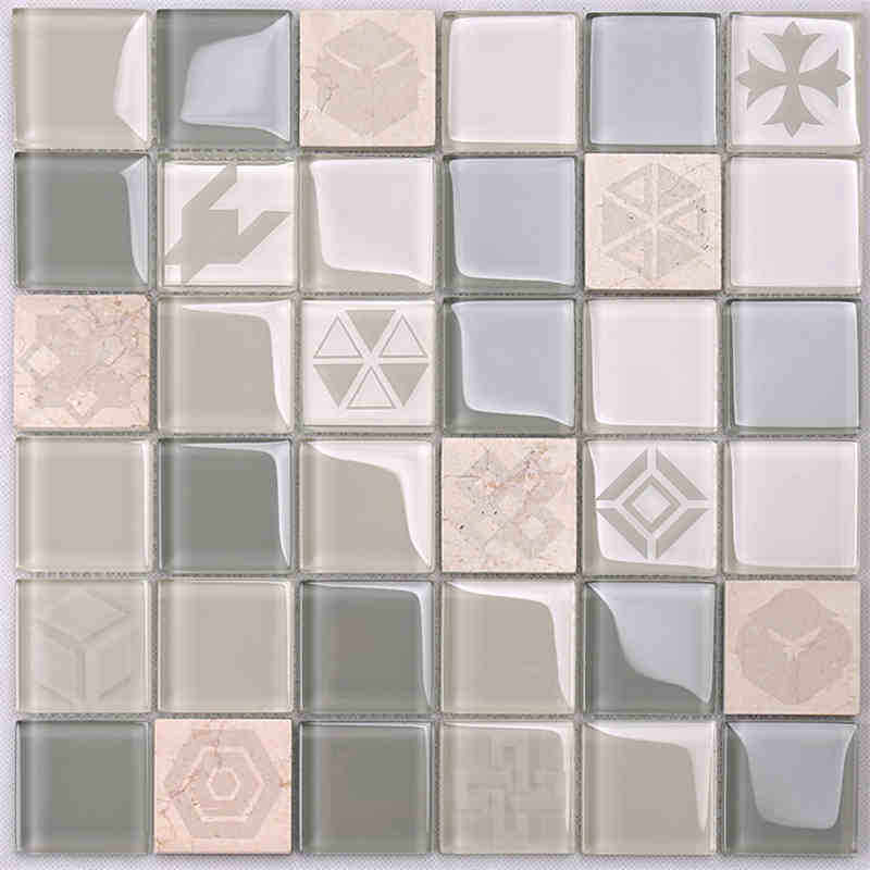 Nieuwe ontwerp patroon kristalglas mix marmer mozaïek tegel goud mozaïek tegel goud tegel zwart goud tegel calacatta goud porseleinen tegel voor keuken backsplash