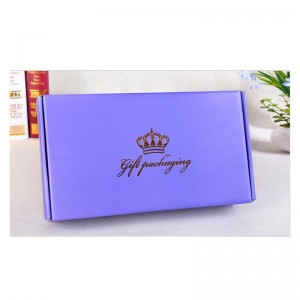 Bedrukte papieren doos met hot stamping