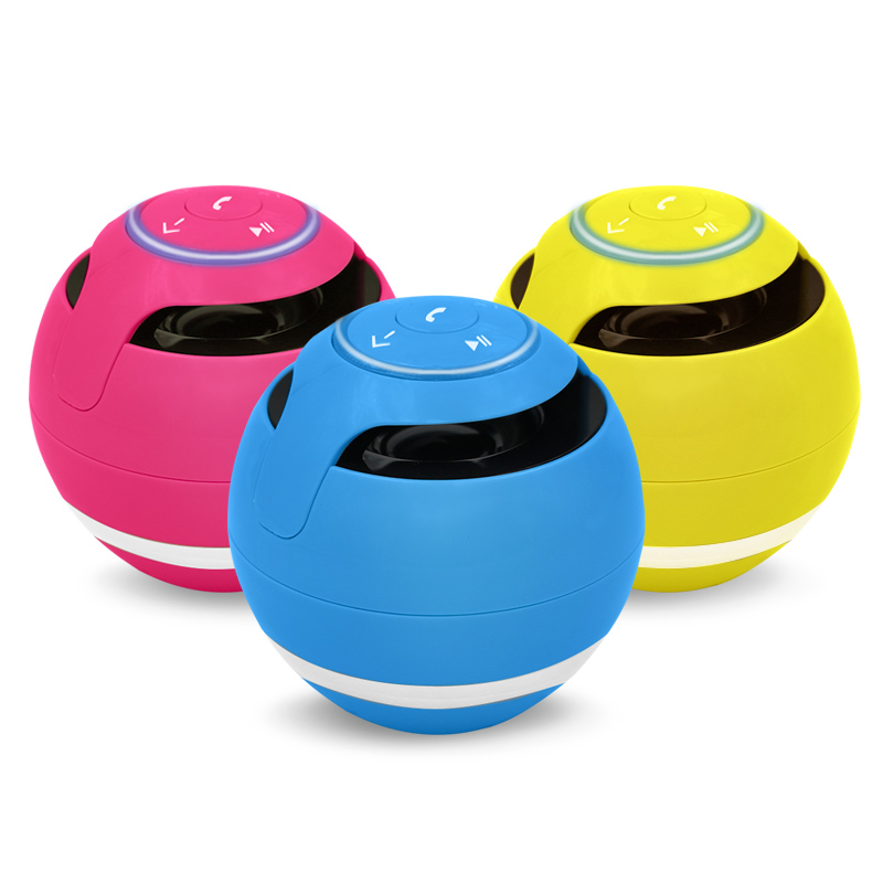 Hot Koop Portable Round Shape Wireless Speaker Soundbar Bass BT-luidspreker voor iPhone