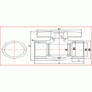 upvc ingeslagen kogelkraan