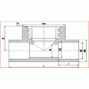 UPVC KOPER DRAAD T-STUK