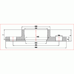 UPVC EEN-DELIG FLENS