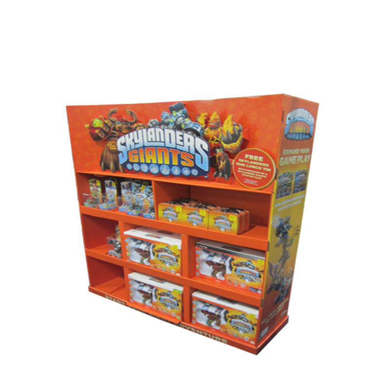 Innovatief verlichte display met 3 planken / etagekartonnen vloeren voor koekjes / koekjes / brood / chocoladerekken