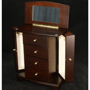 Houten juwelendoos Java-afwerking