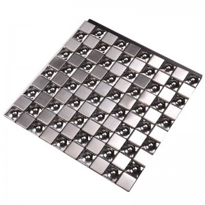 Geglazuurde keramische mix SUS304 Mozaïektegel voor wanddecoratie HSW-18016