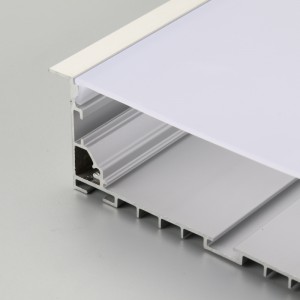 Geanodiseerd zilver aluminium LED lineair striplichtprofiel