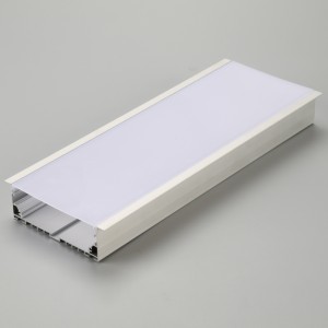 Geanodiseerd zilver aluminium LED lineair striplichtprofiel