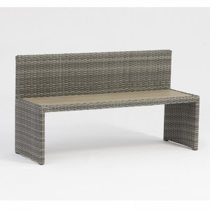 aluminium rotan tafel parkbank tuinmeubilair set met paraplu gat