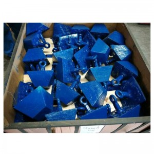 Cast Pyramid Anchor Painted