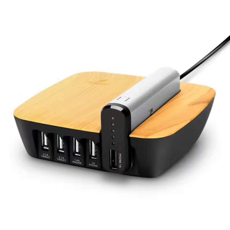 KPS-5401PB Oplaadstation met vier poorten u0026 4000 mAh Powerbank