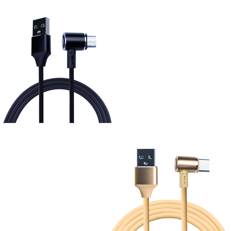 KPS-9221CB De oordop type 90 graden doek Gevlochten USB-kabel