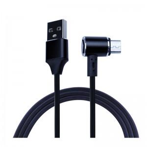 KPS-9221CB De oordop type 90 graden doek Gevlochten USB-kabel