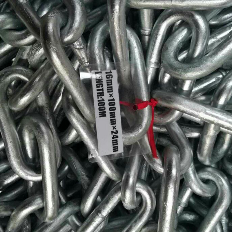 Thermisch verzinkt Hoge breeklast Lange schakelketting