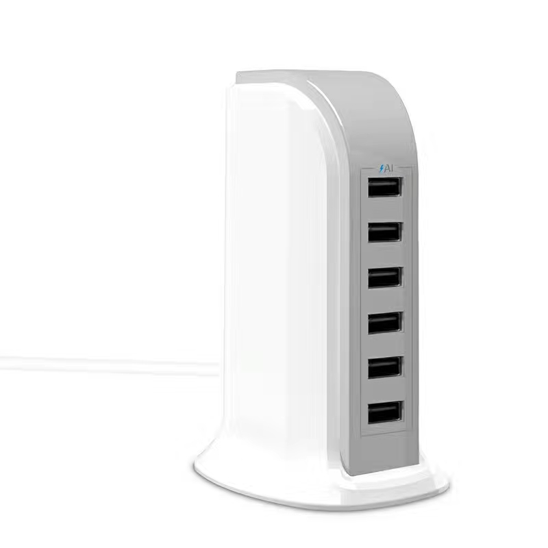KPS-8405LC Zes USB-poorten AC-adapter (met afneembare AC-kabel)