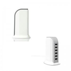 KPS-8405LC Zes USB-poorten AC-adapter (met afneembare AC-kabel)