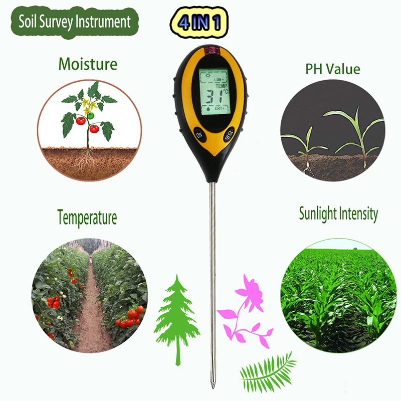 Family Garden Tester Bodem Water Vocht PH Tester Detector Water Vocht Licht Test