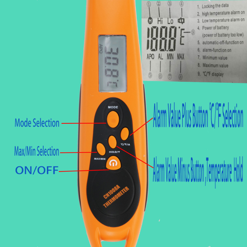 Beste voedsel kookthermometer voor het lezen van waterdichte, duurzame en langere ultrafijne sonde