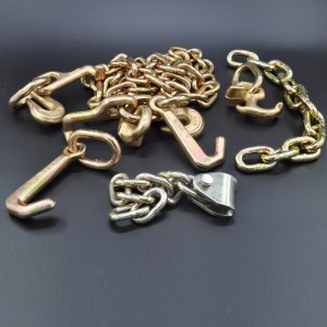 G70 Gesmede Mini J-haak met gele gelaste link