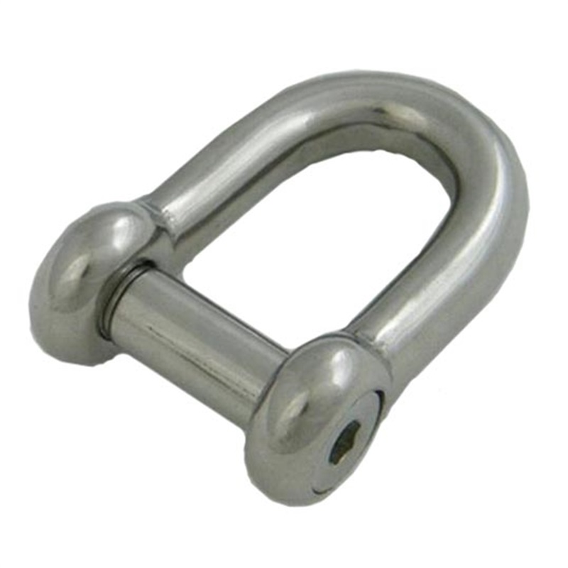 G210 Hijs Thermisch Verzinkte Schroef Pin US Dee Type Koolstofstaal Drop Forged Marine Rigging Chain D Sluiting