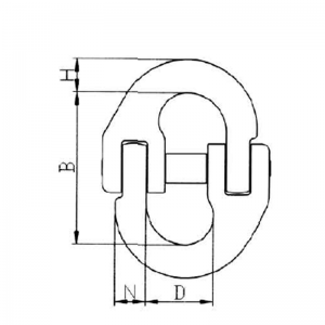 G80 Kettingverbindingsschakel met veer
