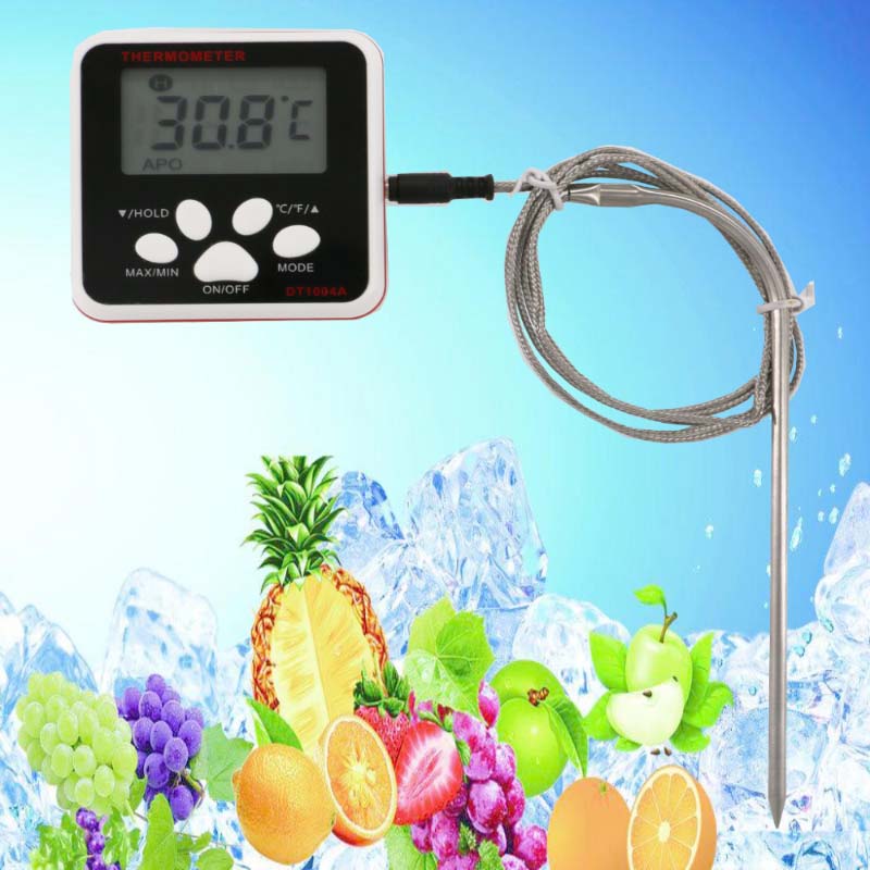 Nauwkeurige, hoogwaardige digitale vleesbarbecuegrill-thermometer met sonde