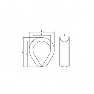 Gegalvaniseerd staal K-3 vingerhoed voor glasvezelkabel