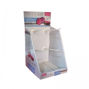 Verkooppunt Aangepaste kartonnen aanrecht haak Display Stand