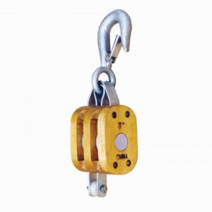 Normaal houtblok-dubbel met haak