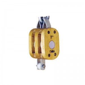 Normaal houtblok-dubbel met haak