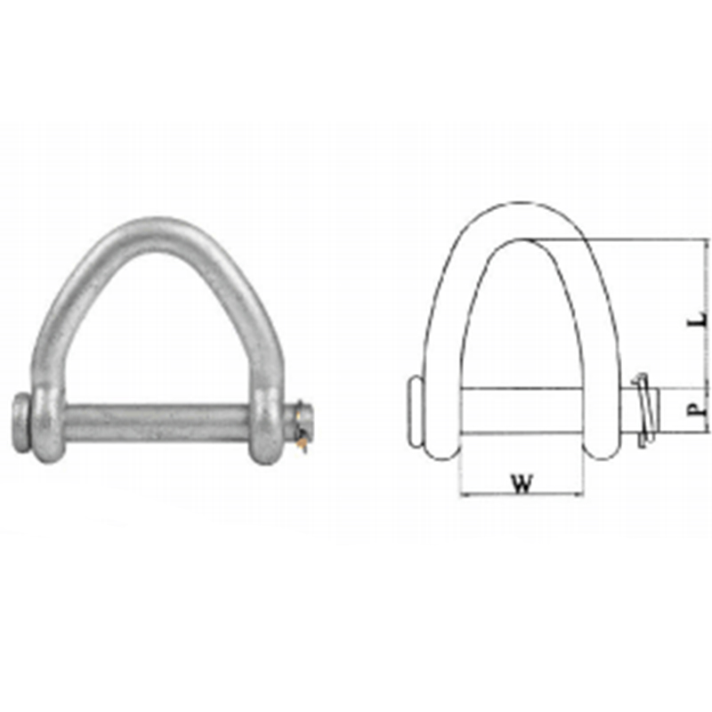 Web Sling Shackle Thermisch verzinkt