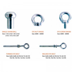 316 gesmede DIN582-ringmoer