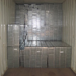 240 Gegalvaniseerd metalen steigerdek met U-type ondersteuning