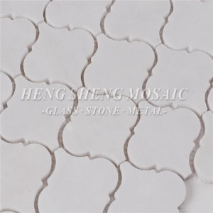 HSC43 Carrara witte natuurlijke marmeren steen zeshoek waterjet lantaarn vormige mozaïektegels voor keuken Backsplash badkamer vloer muur