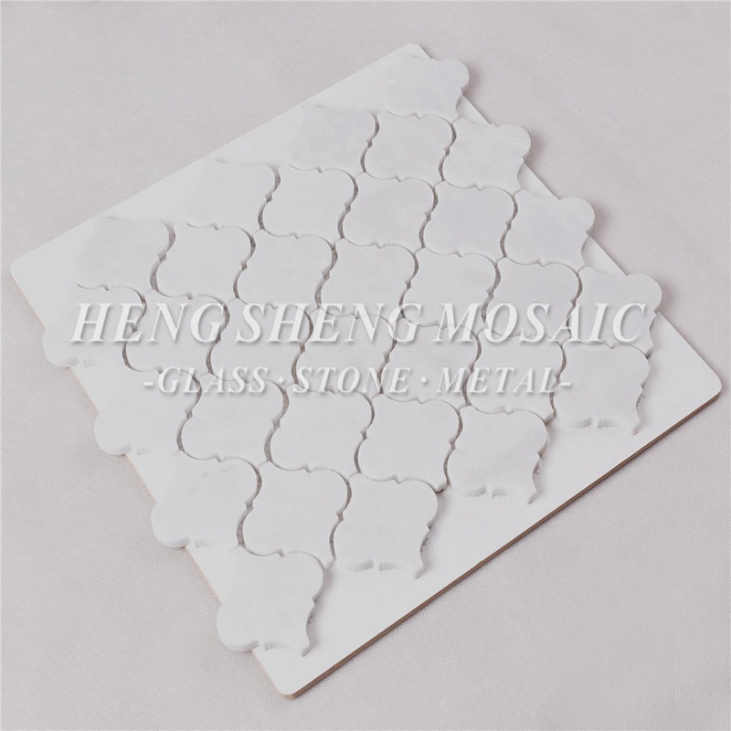 HSC43 Carrara witte natuurlijke marmeren steen zeshoek waterjet lantaarn vormige mozaïektegels voor keuken Backsplash badkamer vloer muur