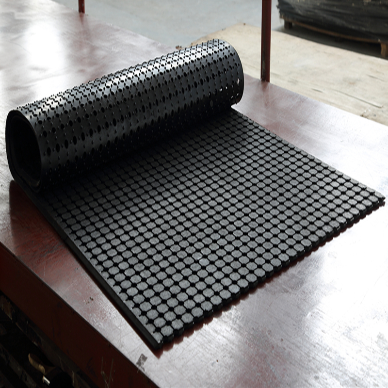 Zwarte kleur SBR Rubber mat rolss met afvoergaten voor Restaurant Kitechen