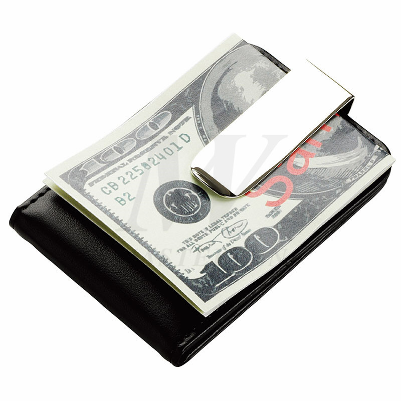 PU / metalen creditcardzak met geld Clip_B86399