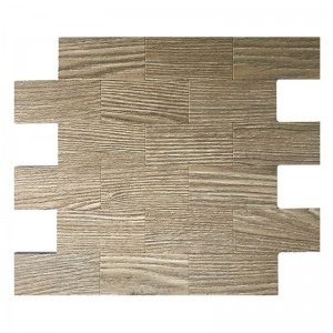 3D hout mode stijl Subway Mix aluminium Mosaico tegel Peel en Stick Backsplash tegels