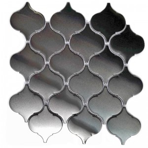 Nieuw design wandtegel roestvrij staal lantaarn vorm mozaïek tegel voor keuken backsplash