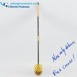 Akbrand toiletpotborstel Elastische roestvrijstalen buis