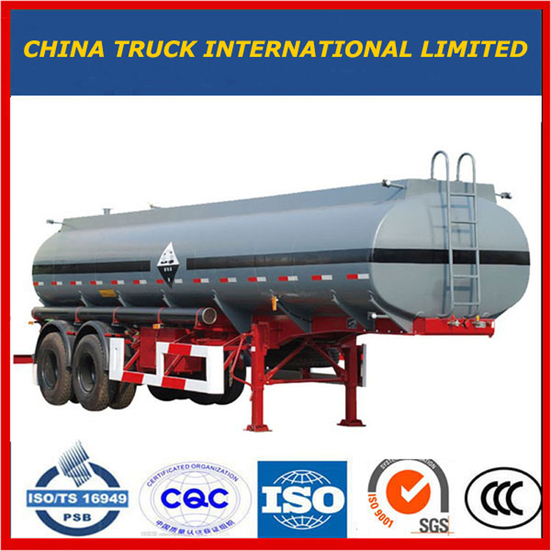 2 assen 35m3 koolstofstaal aluminiumlegering brandstof / cement / poeder / diesel / benzine / benzine / melk / bitumen / water / LNG / LPG / tankwagen oplegger oplegger