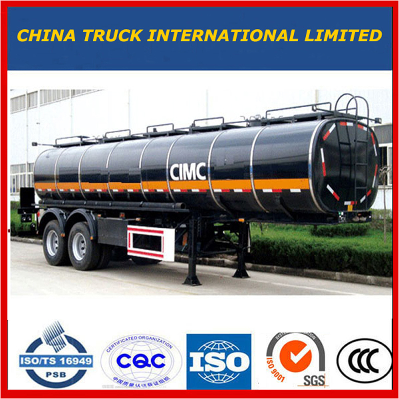 2 assen 35m3 koolstofstaal aluminiumlegering brandstof / cement / poeder / diesel / benzine / benzine / melk / bitumen / water / LNG / LPG / tankwagen oplegger oplegger