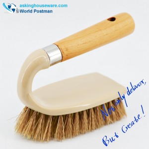 Akbrand Beach-schrobborstel met vierkant bord