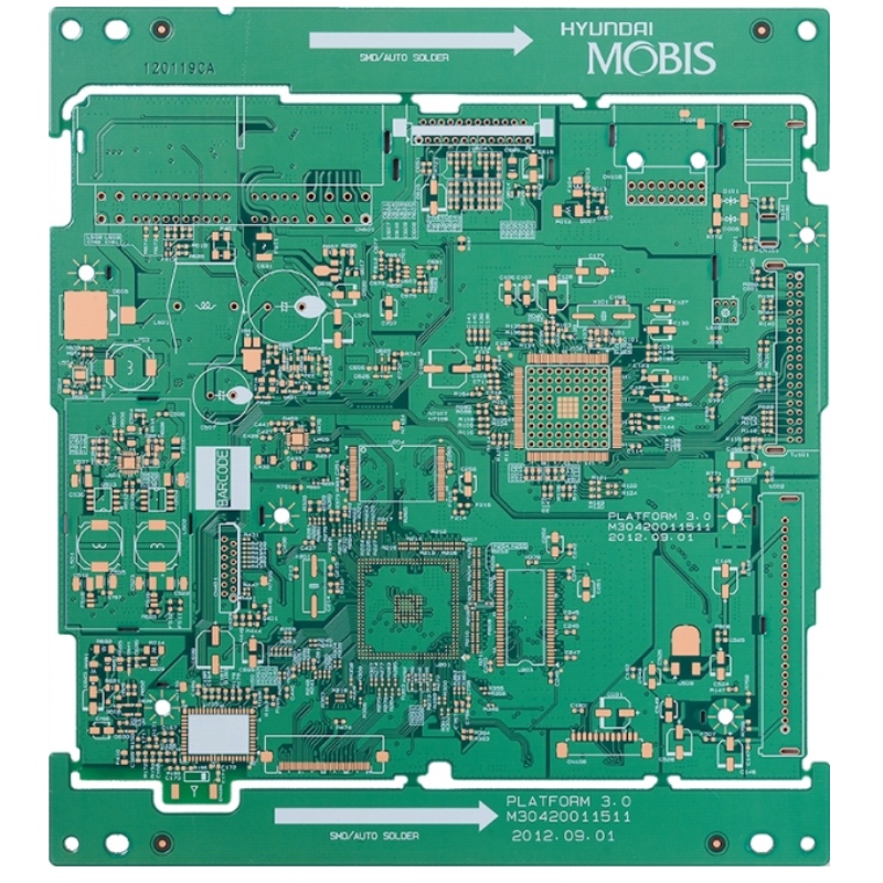 4-laags hoge frequentie HDI hybride PCB-via's gevuld met hars